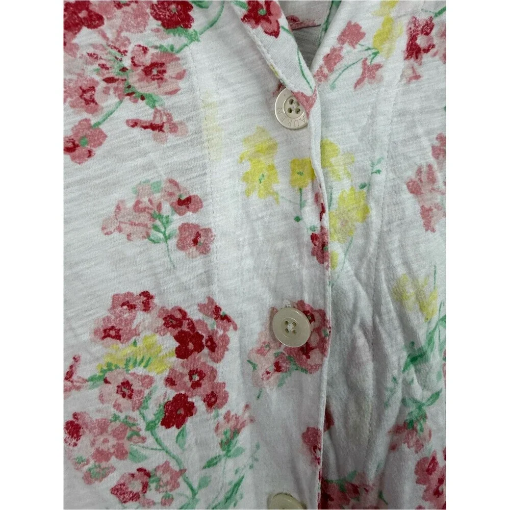 Ralph Lauren 2 piece set pj Floral Short Sleeve Pajama Set White, Pink, Yellow